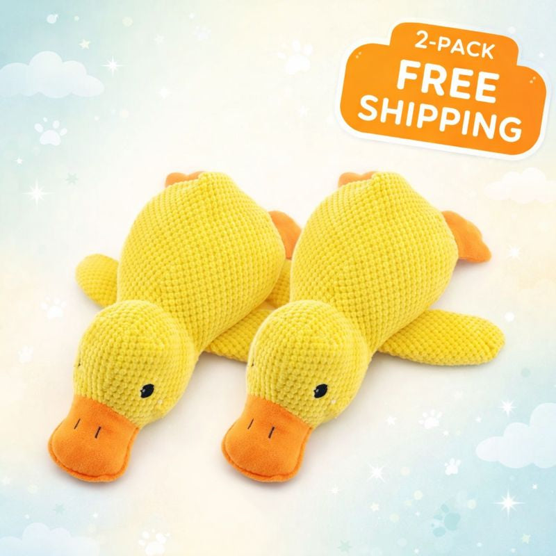 Plush Duck Toy – Soft Companion with Squeak Sound for Dogs